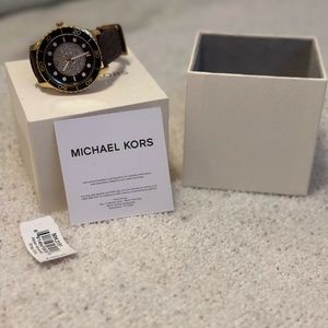 Authentic Brown and Gold Michael Kors Watch.